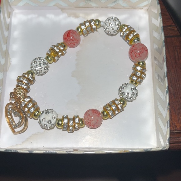 Aventura Jewelry 50 Shades of Pink Bracelet with 1 stretch bracelet - Picture 7 of 9